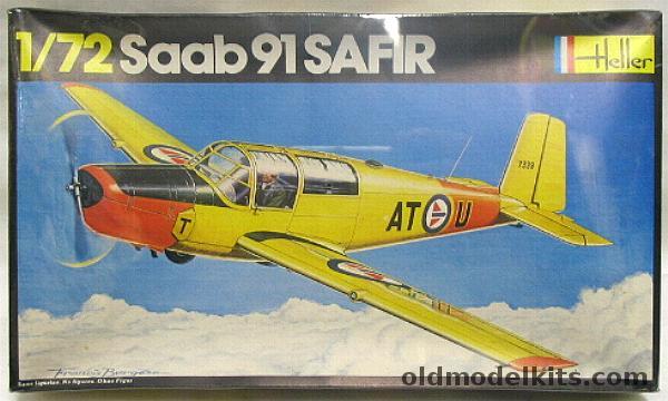 Heller 1/72 Saab 91 Safir - Norway or Swedish, 262 plastic model kit